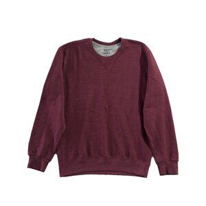Starting Point Sweatshirt Mens S Burgundy Fleece Ultrasoft Crew-Neck Pullover